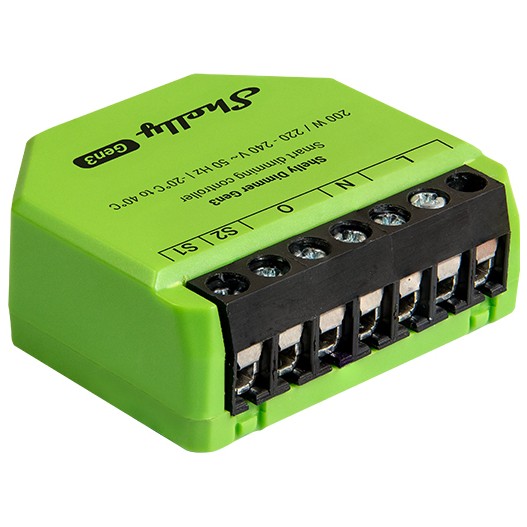 Dimmer SHELLY Dimmer Gen3 Built-in Black, Lime