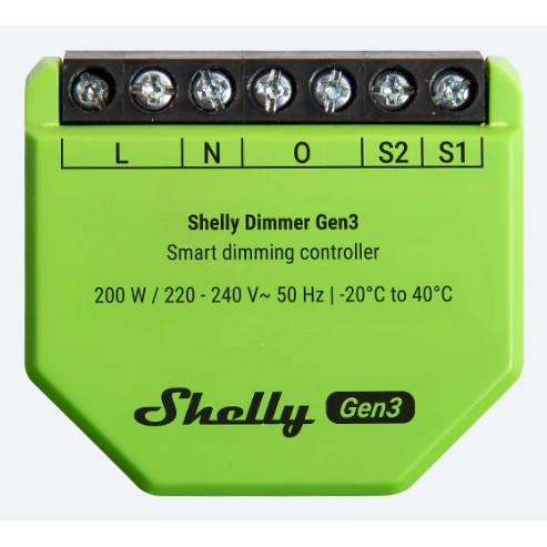 Dimmer SHELLY Dimmer Gen3 Built-in Black, Lime-1