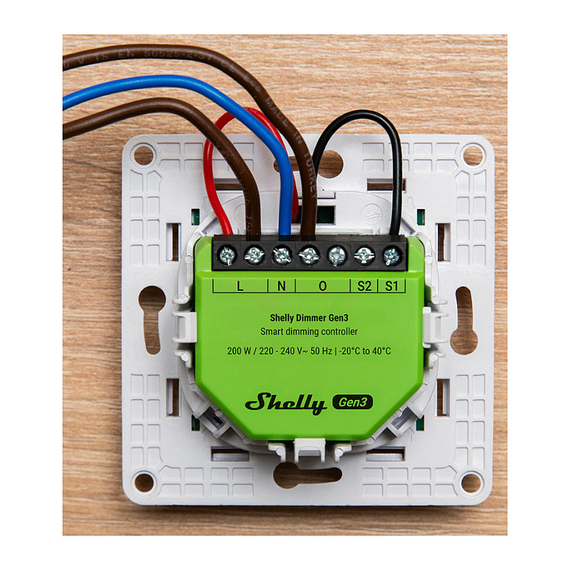 Dimmer SHELLY Dimmer Gen3 Built-in Black, Lime-3