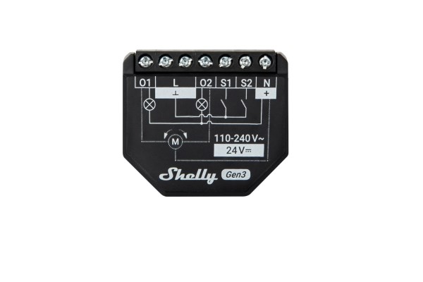 Shelly 2PM Gen3 Smart switch 2P Black-3
