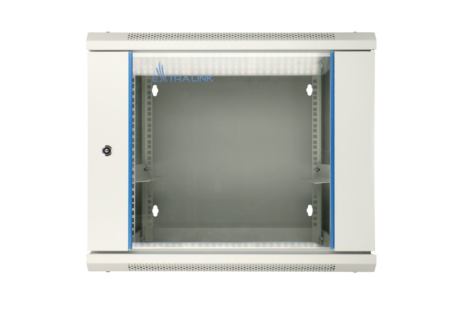 Rack ormar Extralink 12U 600x600 AZH (siva, zidna montaža, dvodijelna)-0