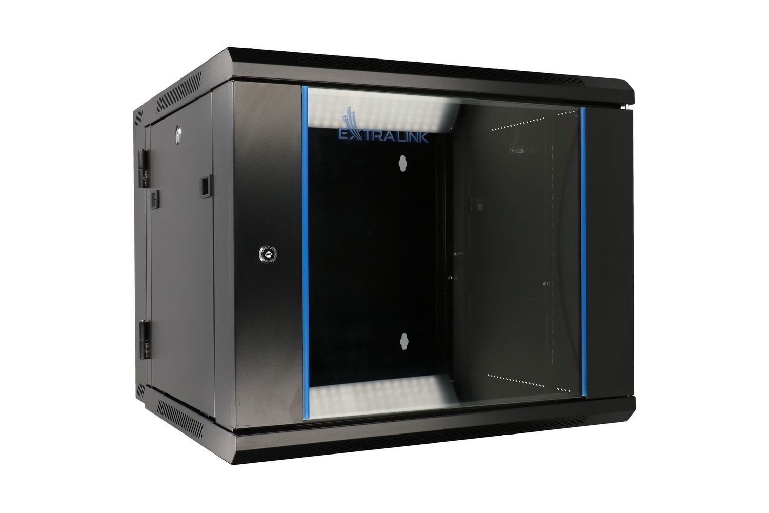 Rack ormar EXTRALINK 12U 600x600 AZH Black (zidna montaža, dvodijelni)-0
