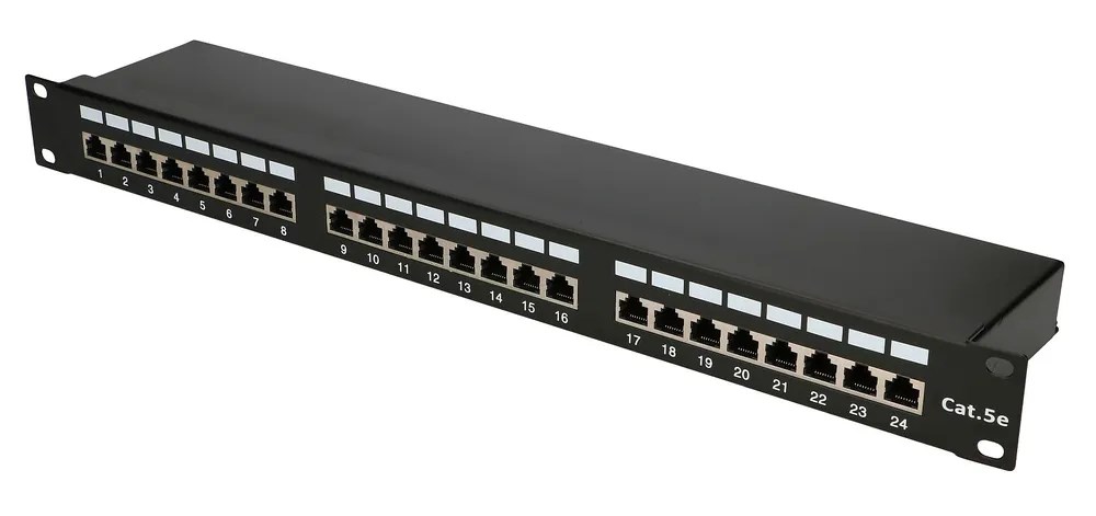 Extralink CAT5E STP V2 | Patchpanel | 24 Ports-0