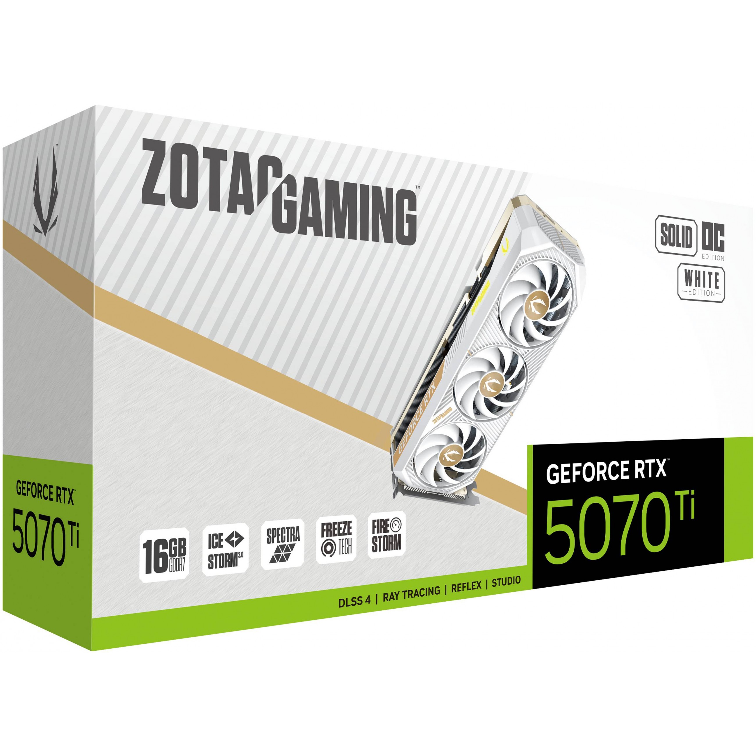Grafička kartica ZOTAC GAMING GeForce RTX 5070 Ti SOLID CORE OC NVIDIA 16 GB GDDR7-6