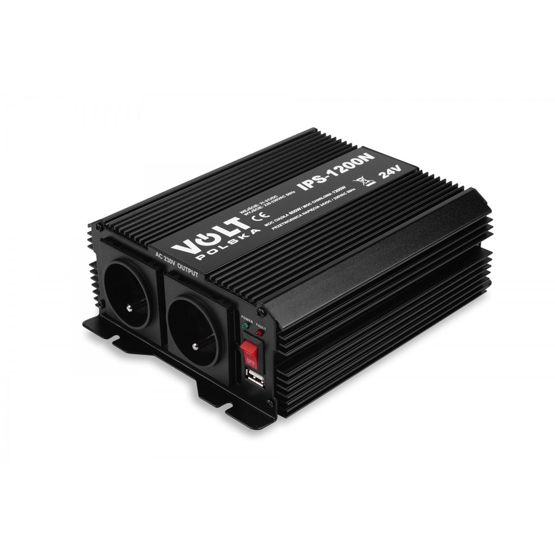 INVERTER VOLT POLSKA IPS-1200 24V 230V 800/1200W-0