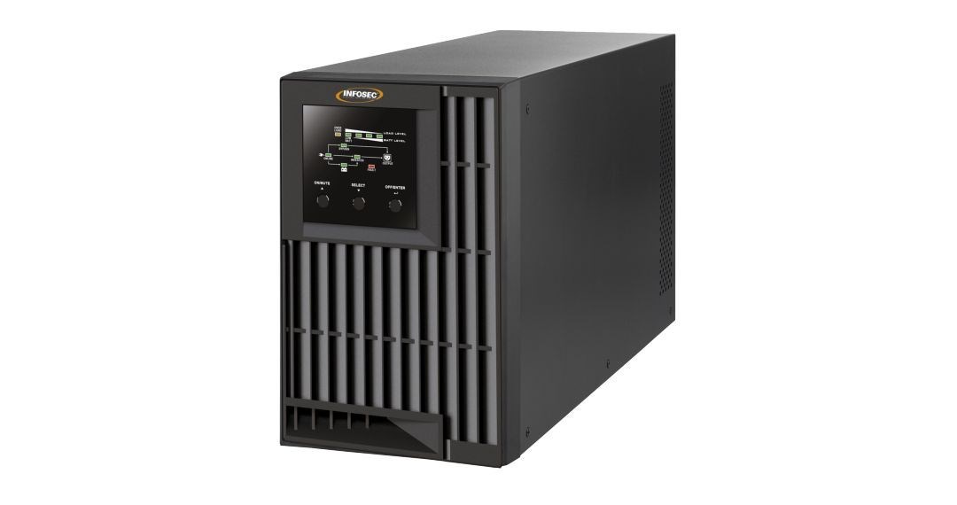 UPS Infosec E4 Value 1000 (Double-conversion (Online), 1 kVA, 3 AC izlaza)-1