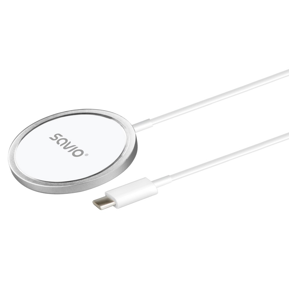 Bežični punjač SAVIO LA-11 (Magnetic, 15 W, 1 m)-0