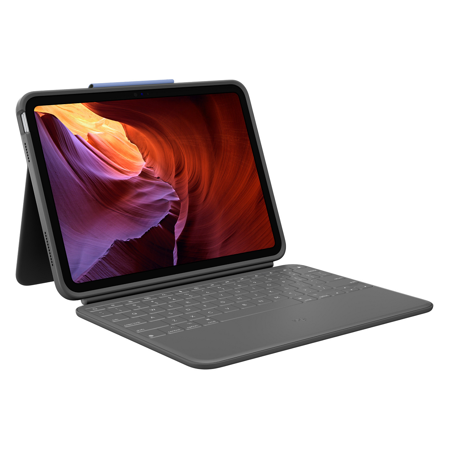 Tipkovnica WESTERN DIGITAL Logitech 920-011200 QWERTZ njemačka Smart Connector grafitna – internacionalna non HR tipkovnica-0