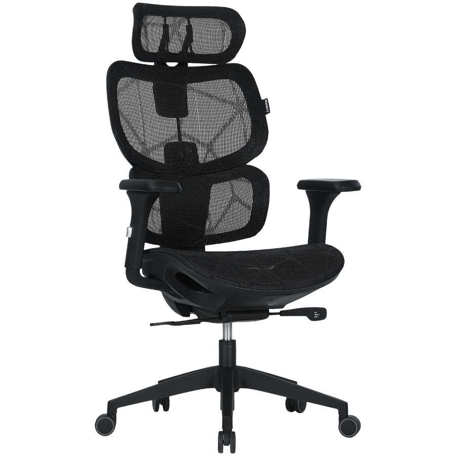 Gaming stolica CANYON CNS-MOCH01 (Ventra MOCH01, Mesh, Crna)-1