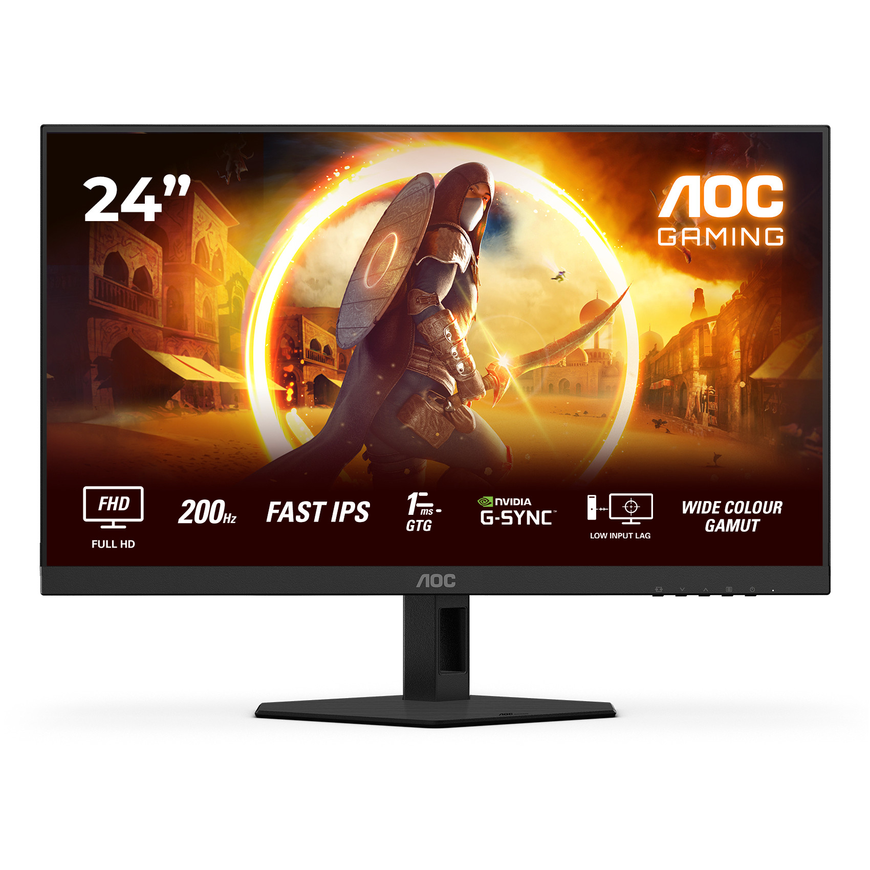 Monitor AOC 24G4HRE (24" Full HD, IPS, 1 ms, 144 Hz, FreeSync, HDR)-1