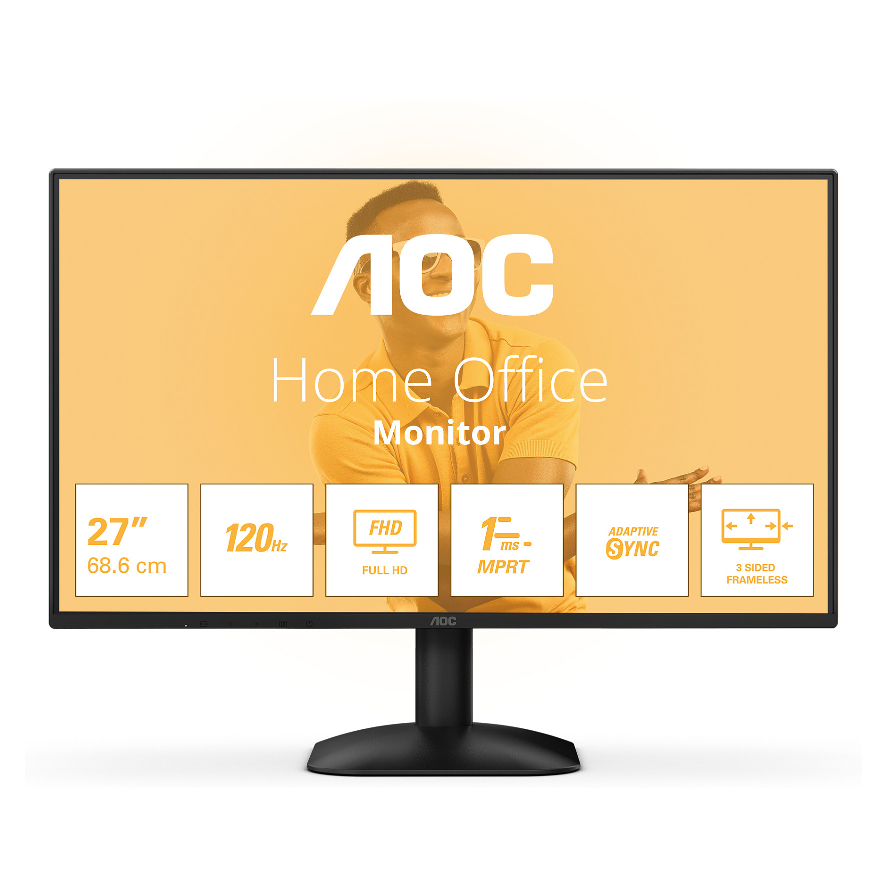 Monitor AOC 27B31H (27", IPS, VGA, HDMI, 120Hz)-1