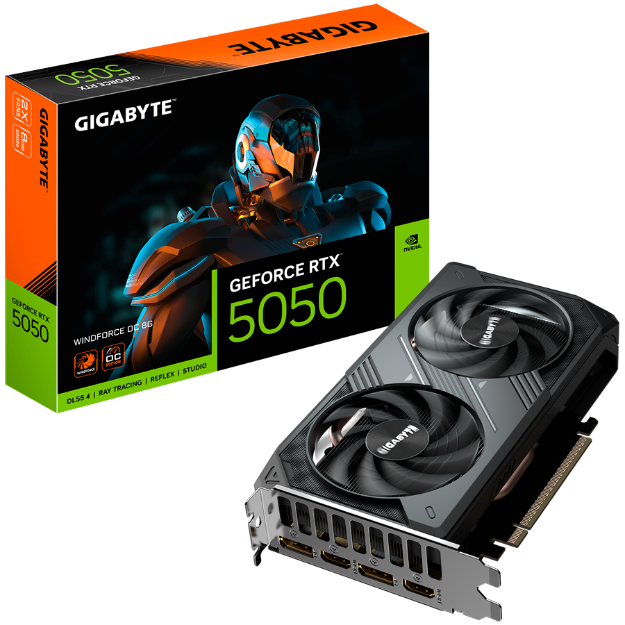 Grafička kartica GIGABYTE GeForce RTX 5050 WINDFORCE OC 8G (8GB GDDR6, 128bit, PCI-E 5.0, 2587MHz, 2 x DP, 2 x HDMI)-7