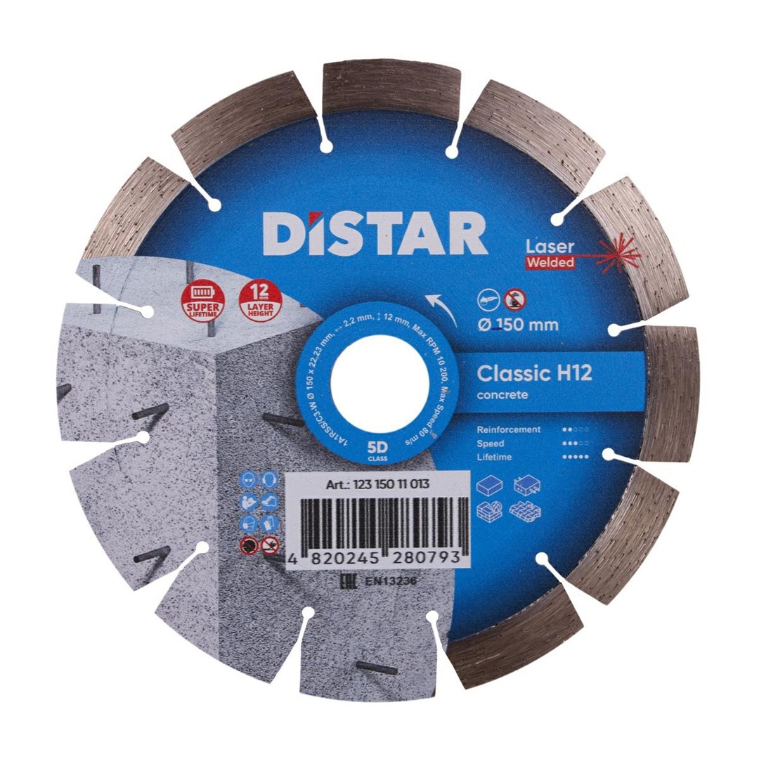 Dijamantna rezna ploča DISTAR Classic H12 150 x 22.23 mm-0