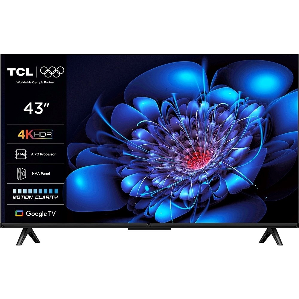 TV TCL LED 43P69K Google TV (109.2 cm, 4K Ultra HD, HDR10, Dolby Audio, Smart TV)-0
