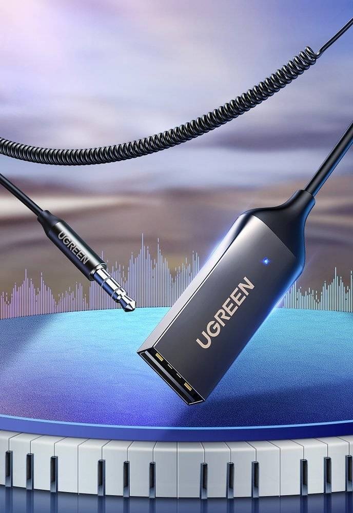 Audio receiver UGREEN CM309 (Bluetooth 5.0, USB, AUX)-8