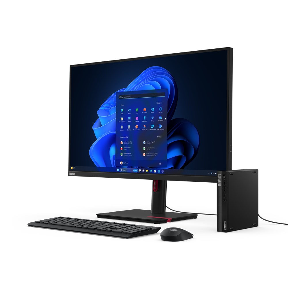 Mini računalo LENOVO ThinkCentre M70q Gen 5 (i3-14100t, 8gb ddr5, 256gb ssd, win 11 pro, crno)-8
