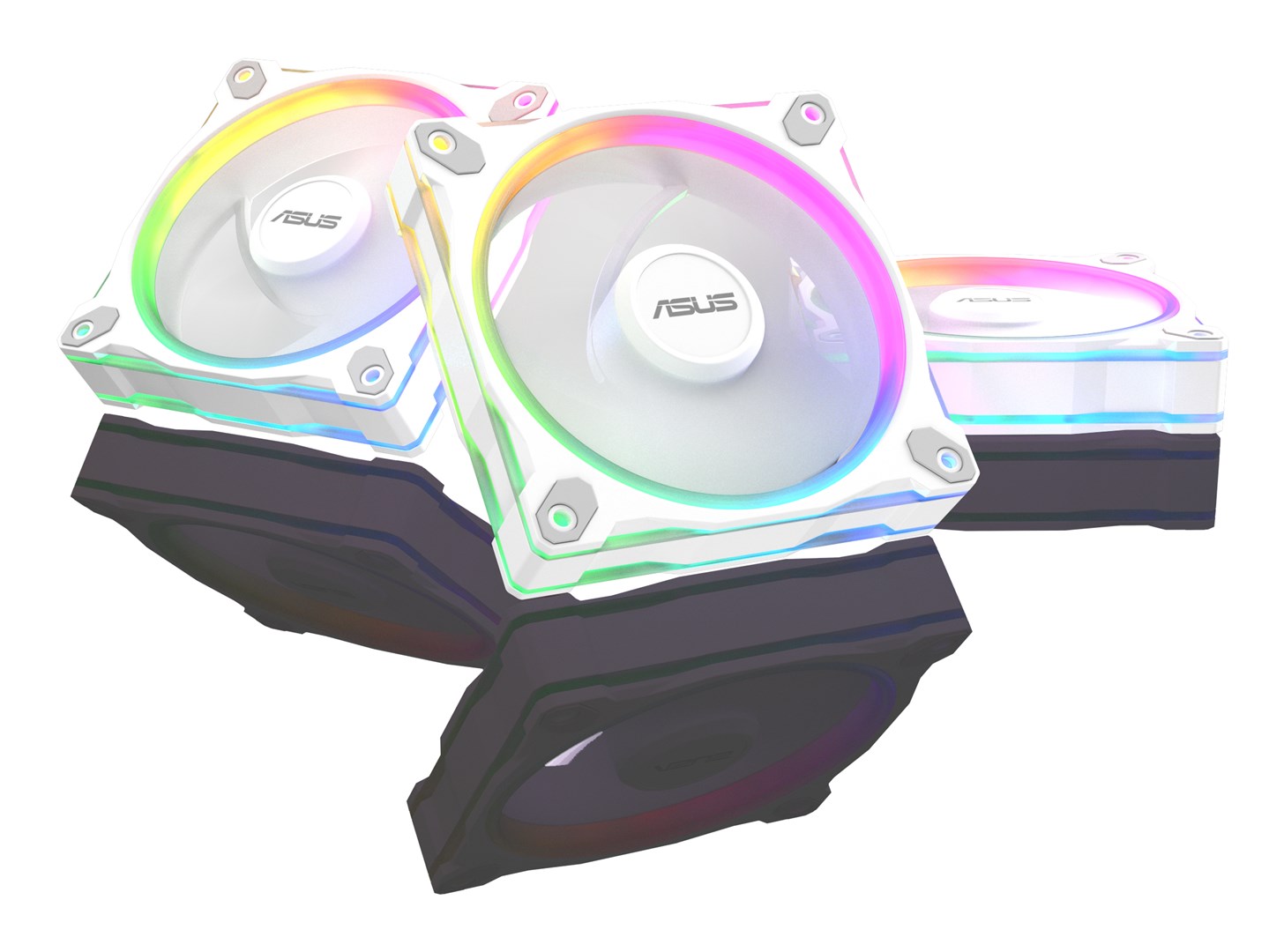 Računalni ventilator ASUS Prime MR120 Fan ARGB Reverse White 3in1 (12 cm, 3 komada, ARGB)-1