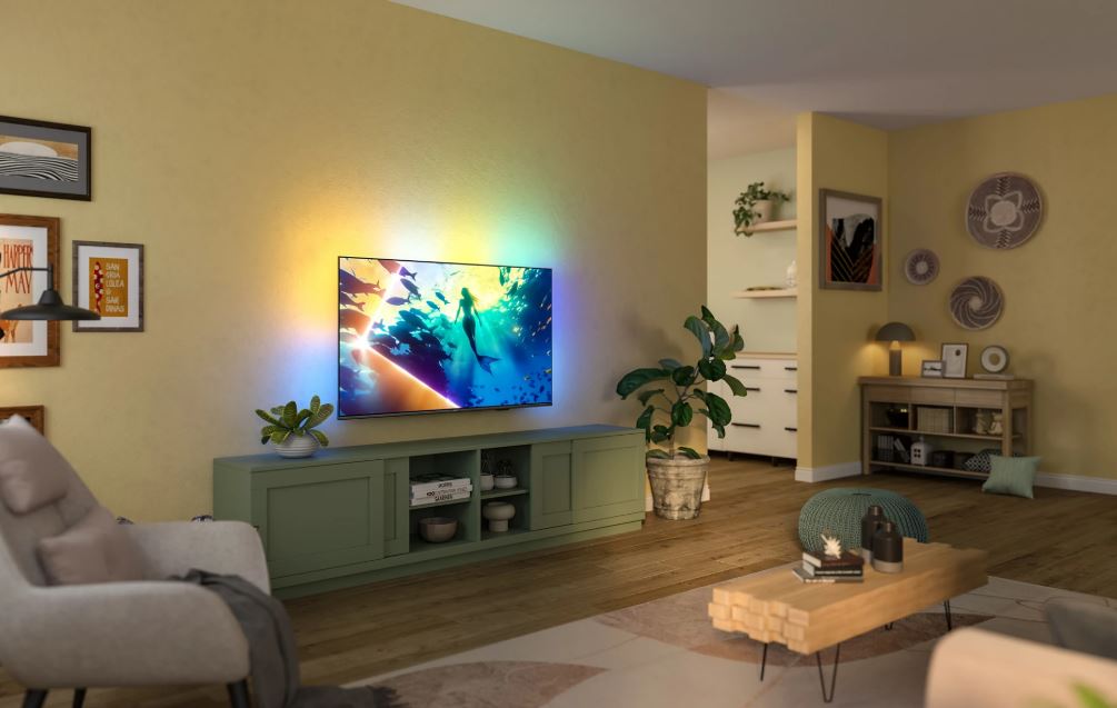 TV PHILIPS LED 50PUS8010/12 Titan OS (127 cm, 4K UHD Ambilight, HDR10, Dolby Atmos, Smart TV)-4