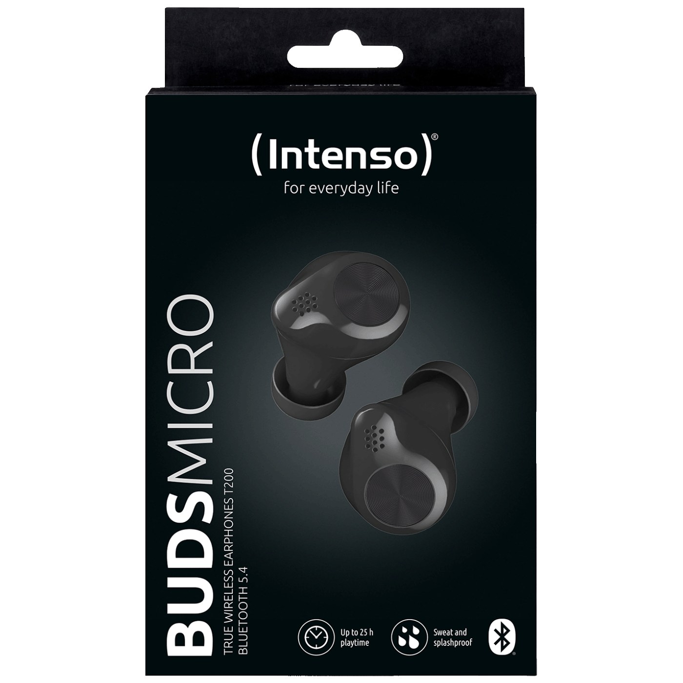 Slušalice INTENSO BUDS MICRO T200 crne (bežične, sa kutijicom za punjenje)-4