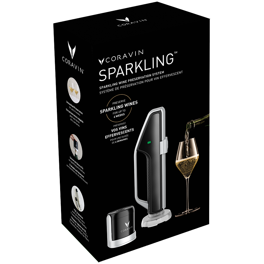 Sustav za očuvanje pjenušavih vina CORAVIN Sparkling (Crno/Srebrni)-12