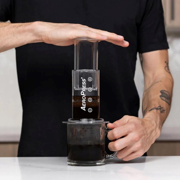 AeroPress Clear Coffee maker (ručna, za 1-3 šalice, brzo kuhanje)-2