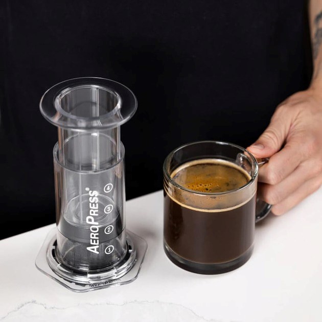 AeroPress Clear Coffee maker (ručna, za 1-3 šalice, brzo kuhanje)-3