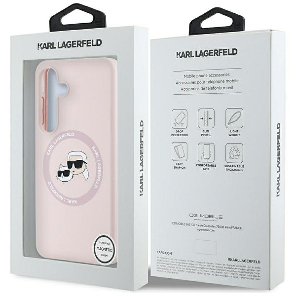 Maska TPU KARL LAGERFELD za Samsung Galaxy S25 Ultra KLHCS25LSKCHTCP-1