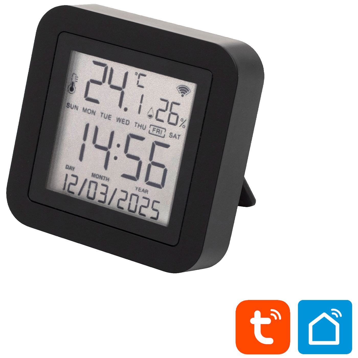 home Daljinski upravljači, mjerač temperature i vlage, sat, LCD - HSTHR