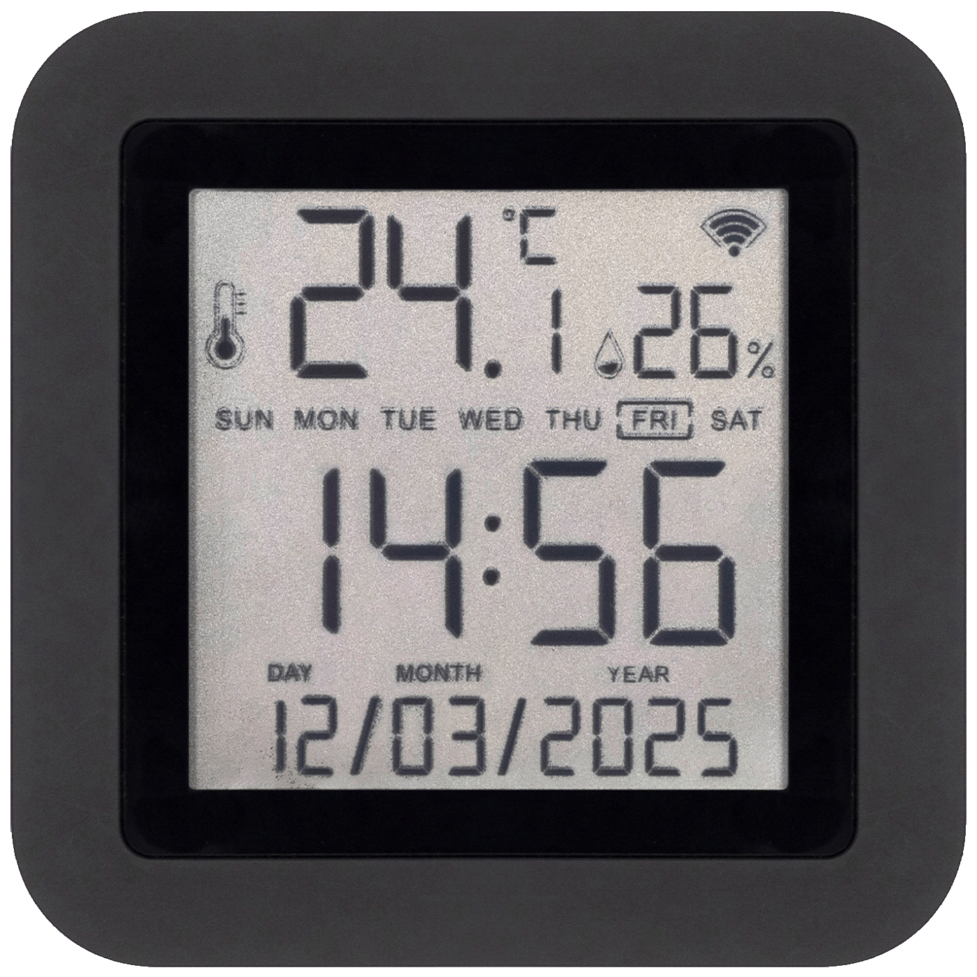 home Daljinski upravljači, mjerač temperature i vlage, sat, LCD - HSTHR-1