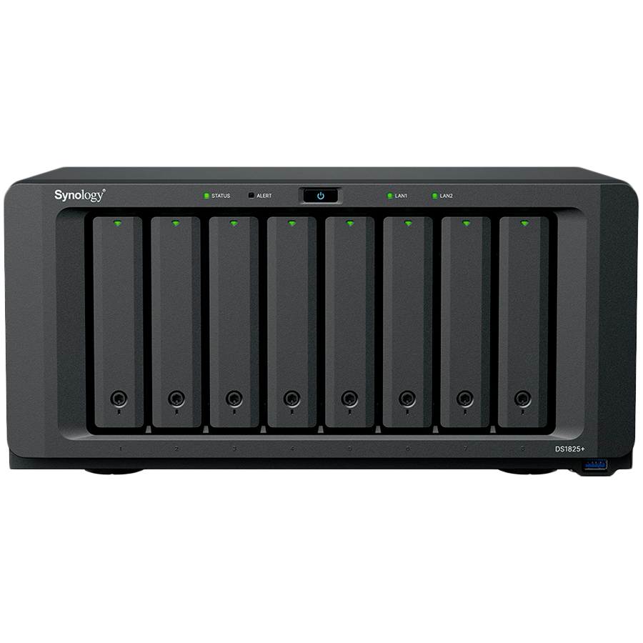 NASLOVNA STANICA SYNOLOGY DS1825PLUS (8-BAY, AMD Ryzen Quad-Core 2.2 GHz, 8GB DDR4, 2xM.2 NVMe SSD)-0