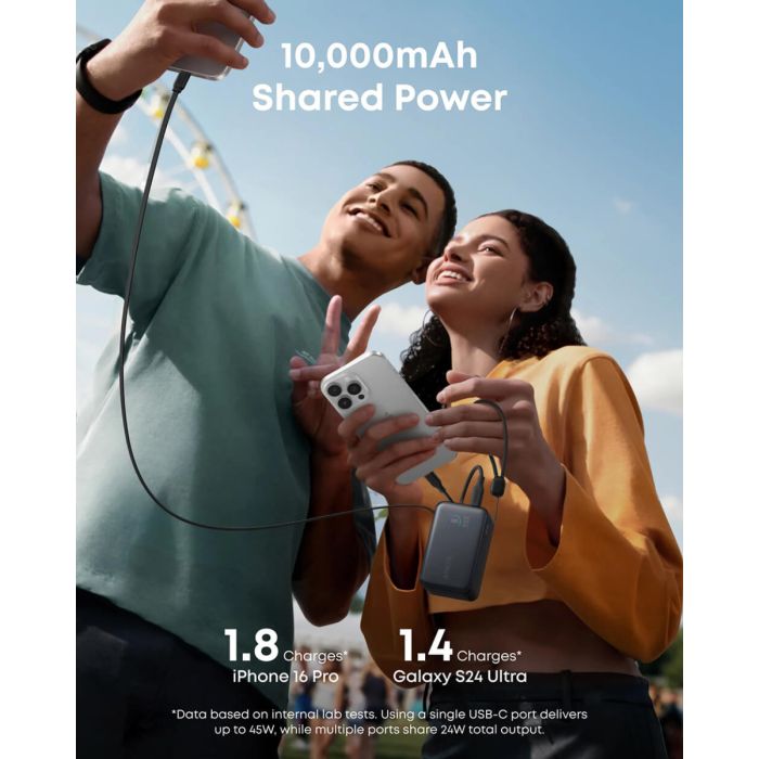 Power Bank ANKER Nano 10000 mAh (45W, USB-C, crna boja)-4