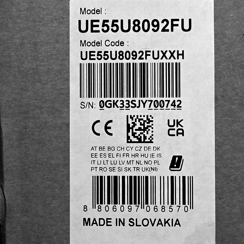 TV SAMSUNG UE55U8092FUXXH 55" (139 cm, 4K UHD, LED, Smart TV, HDR 10+, DVB-T2/C/S2)-22