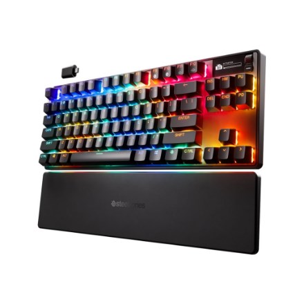 Tipkovnica STEELSERIES APEX PRO TKL bežični GEN 3 Gaming USB + RF bežični + Bluetooth US English Crna-4