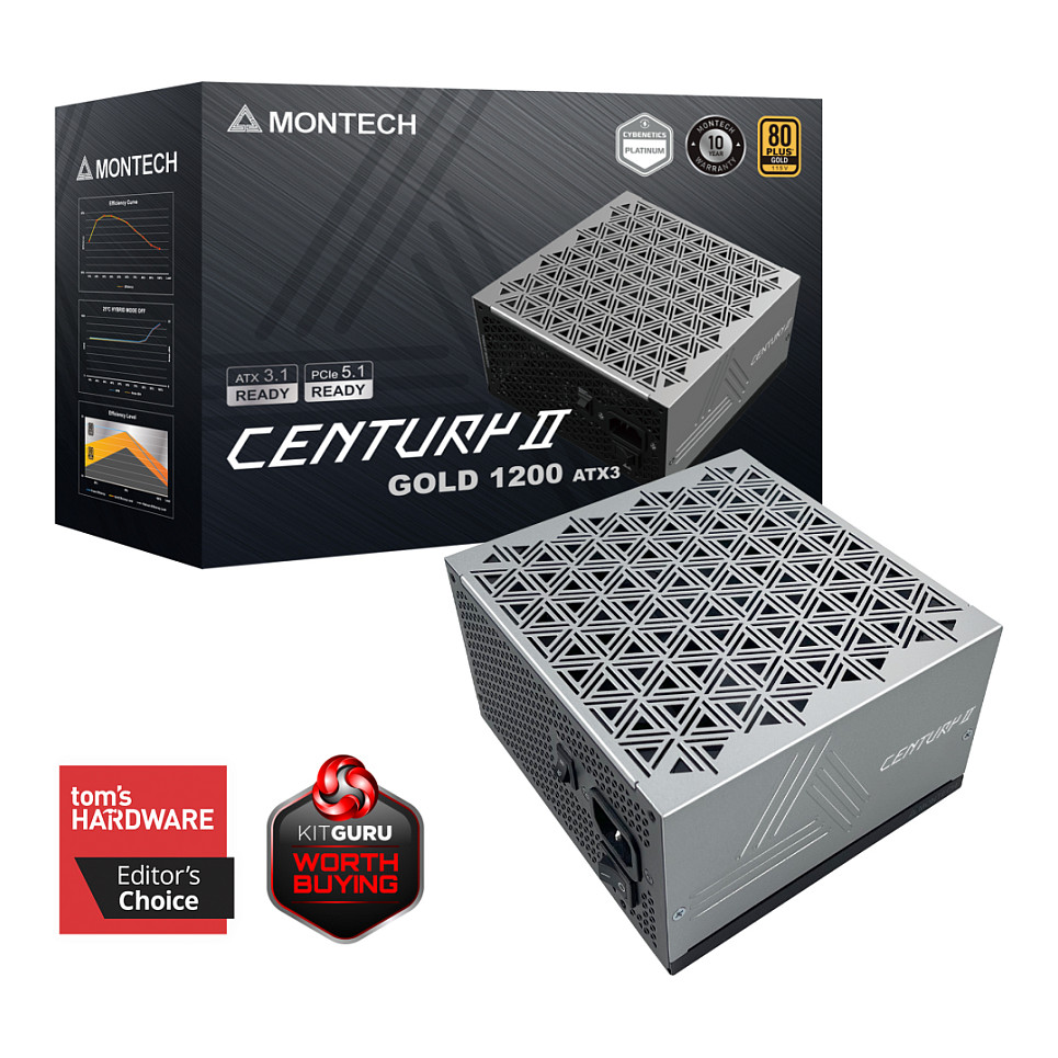 Napajanje MONTECH Power Supply Century II 1200W 80+ (1200W, ATX 3.1)-6