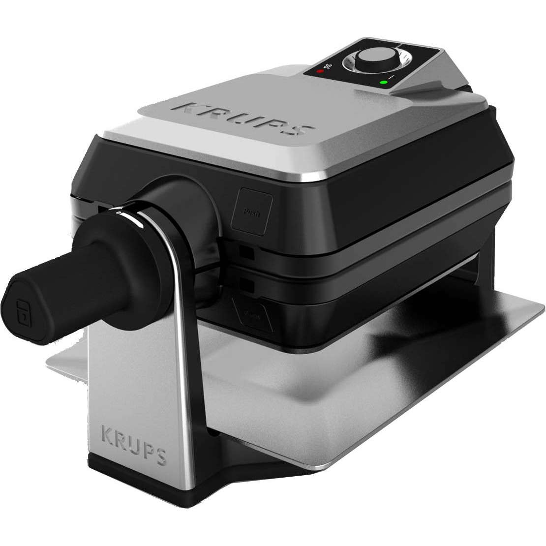Aparat za waffle KRUPS FDD95D 2 waffle(s) 1200 W crna, nehrđajući čelik-0