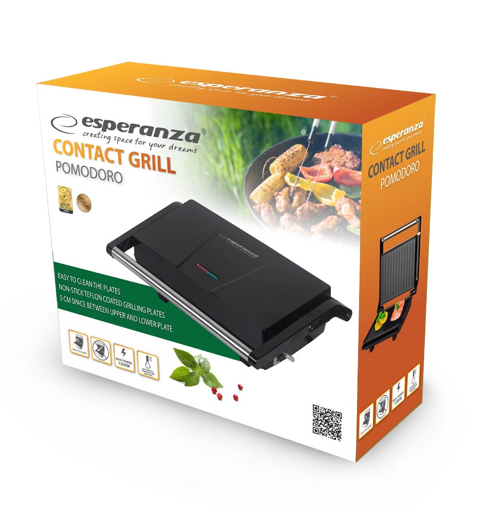 Grill ESPERANZA EKG014 (1200W, kontaktni grill)-1