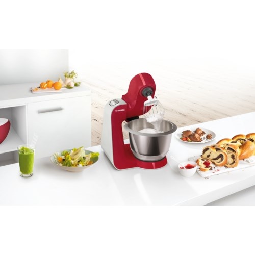Kuhinjski robot BOSCH MUM58720 (Snaga 1000 W, Kapacitet 3.9 L, Boja siva, crvena, nehrđajući čelik)-1