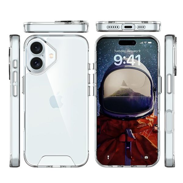 Zaštitna maska za telefon MAX MOBILE MM TPU IPHONE 17 PRO - DROP-PROOF LIGHT (clear, otporna na grebanje i udarce, DROP PROOF US MILITARY TEST)-1