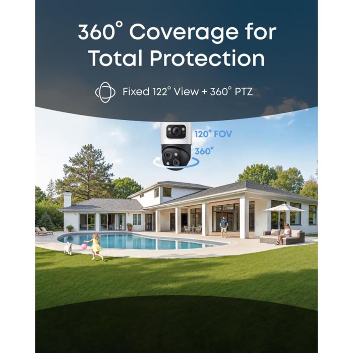 Sigurnosna kamera ANKER Eufy Security PoE Bullet-PTZ S4 (16 MP, 4K, 2K PTZ, samodejno kadriranje, noćni pogled, AI prepoznavanje, 24/7 snimanje, IP65)-5