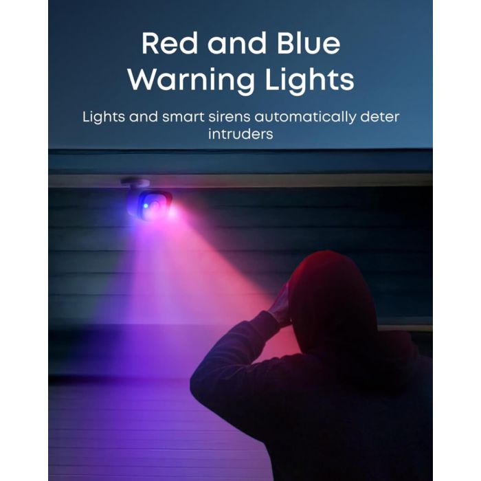 Sigurnosna kamera ANKER Eufy Security Bullet PoE E40 (4K UHD, 122° širokokutni pogled, noćni barvni pogled Starlight, pametna zaznava, rdeče i modre opozorilne luči, dvosmerna komunikacija, 24/7 snemanje prek PoE, vodoodporna IP67)-5