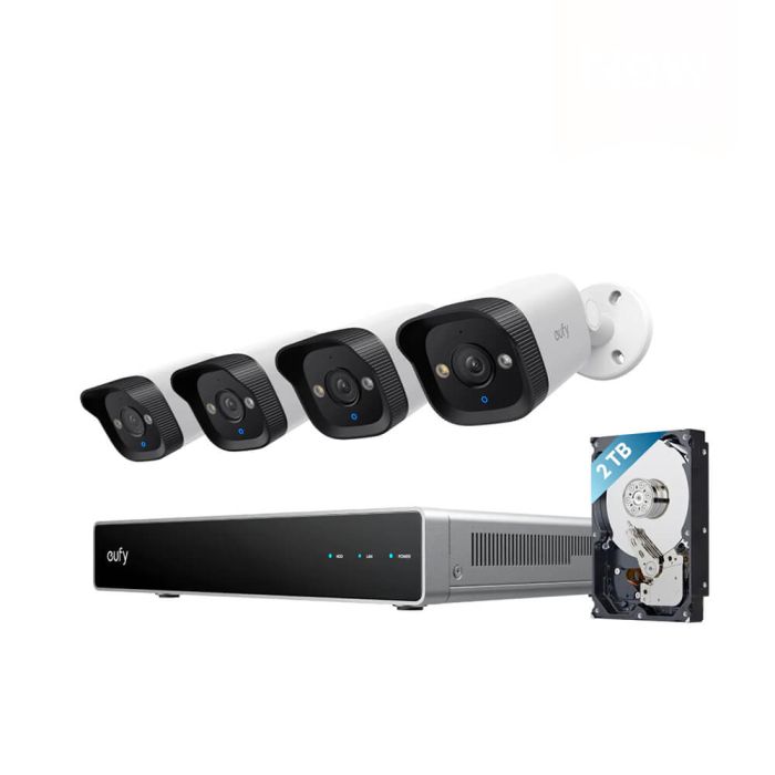 Nadzorni sistem ANKER Eufy Security PoE NVR E40 (4K UHD, 122° širokokotni pogled, Nočni barvni pogled Starlight, Lokalni AI agent, IP67 zaščita, dvosmerna komunikacija)-0