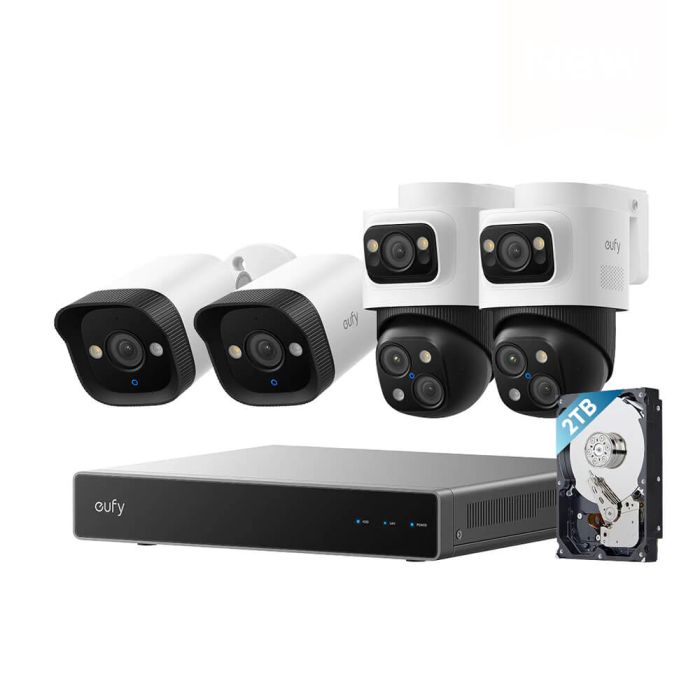 Nadzorni sistem ANKER Eufy Security PoE NVR S4 (2x eufy E40 + 2x eufy S4, 4K, PTZ, AI-ISP, IP67/IP65, 2 TB HDD)-0