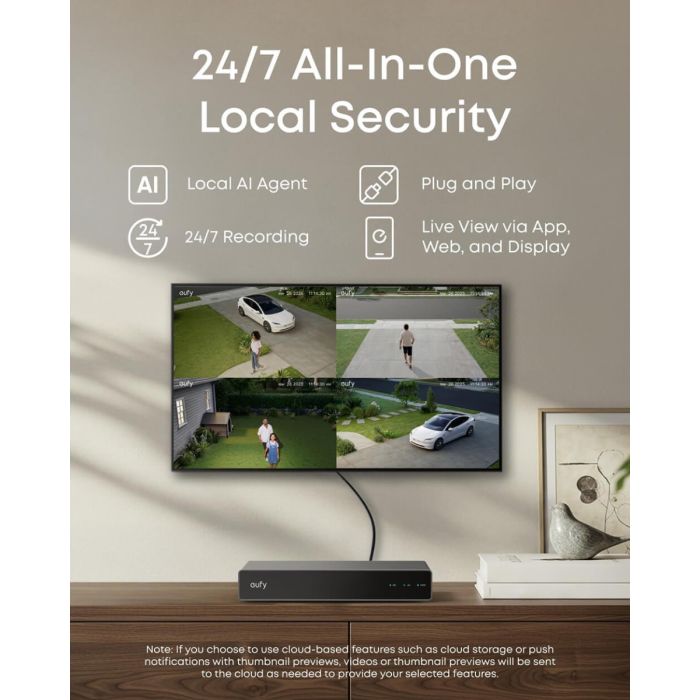 Nadzorni sistem ANKER Eufy Security PoE NVR S4 (2x eufy E40 + 2x eufy S4, 4K, PTZ, AI-ISP, IP67/IP65, 2 TB HDD)-3