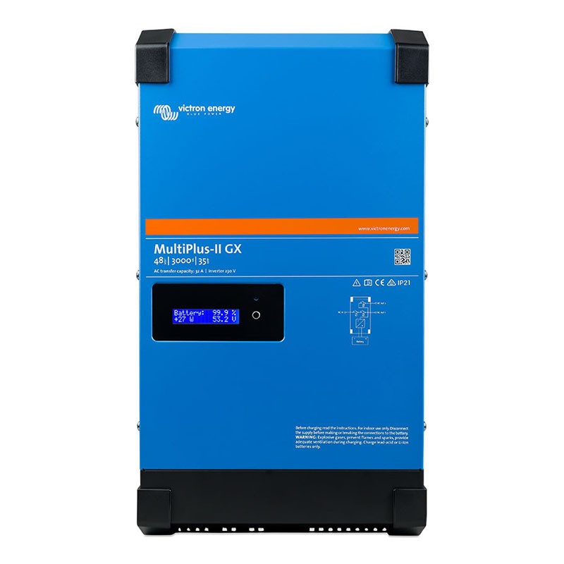 Victron Energy MultiPlus-II power adapter/inverter Indoor 3000 W Black, Blue-1