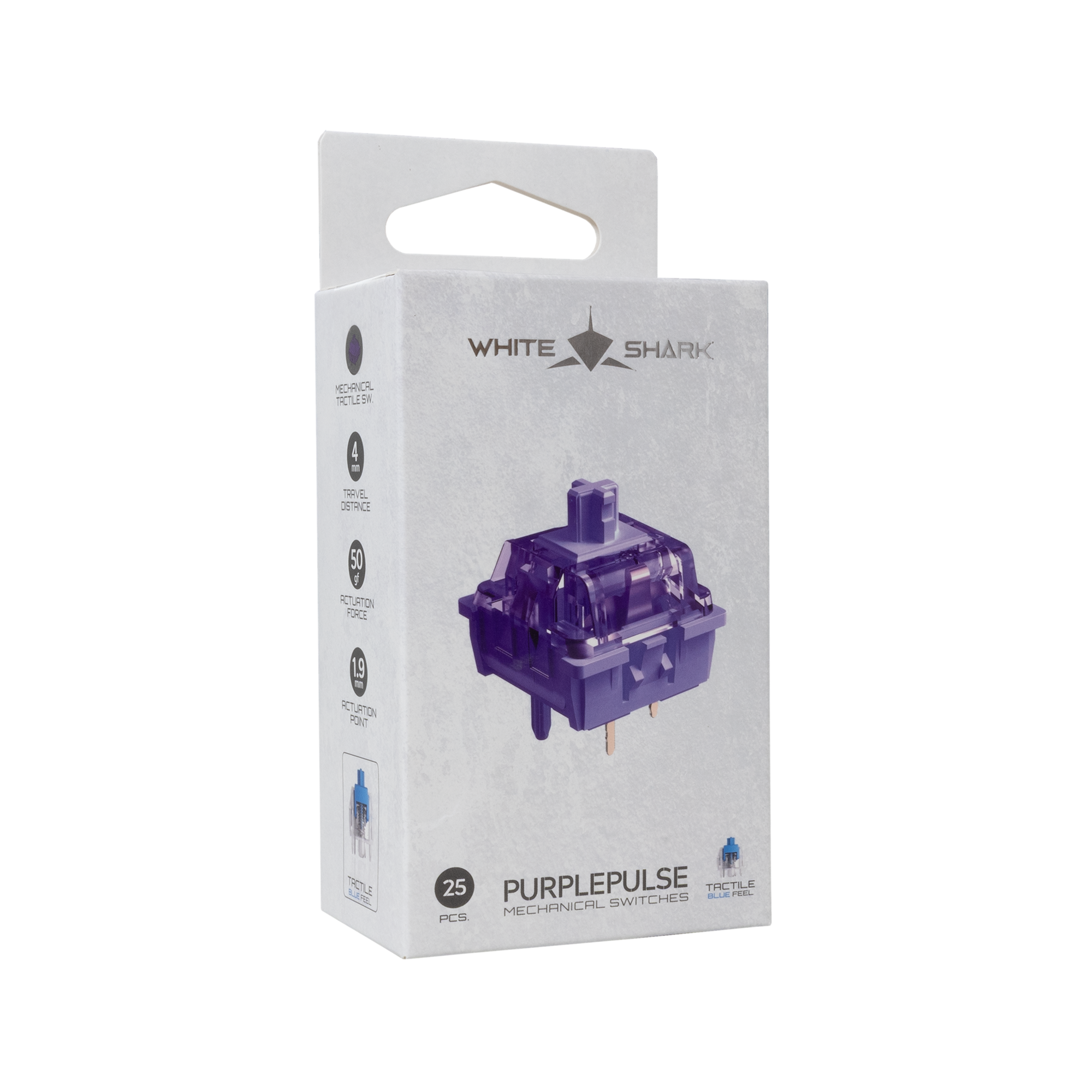 Mehanički prekidači za tipkovnicu WHITE SHARK PURPLEPULSE - 25 KOM-9
