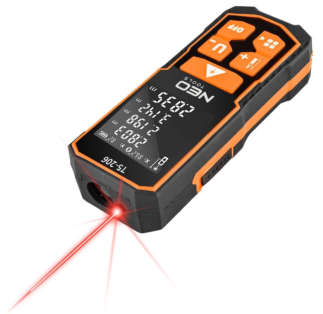 Laserski daljinomjer NEO TOOLS 75-206 (domet 60m, IP54, funkcije mjerenja)-1