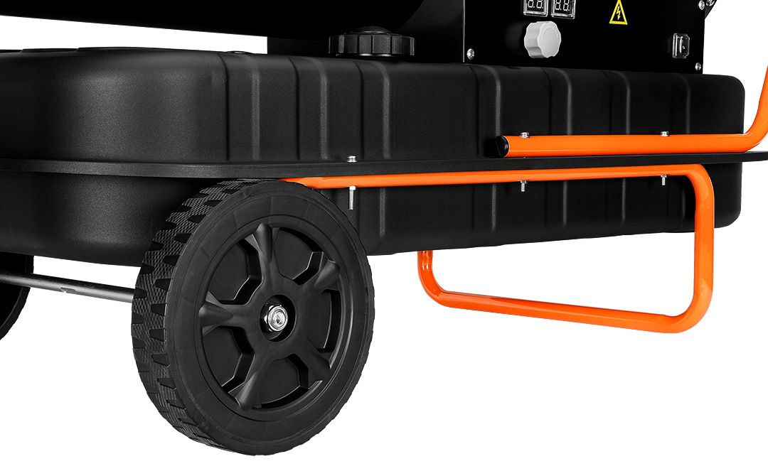 50kW oil heater, 50l tank, wheels-5