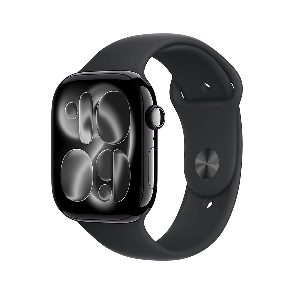 Pametni sat APPLE Watch S11 GPS 42mm (Jet Black Aluminium Case, Black Sport Band - M/L)-0