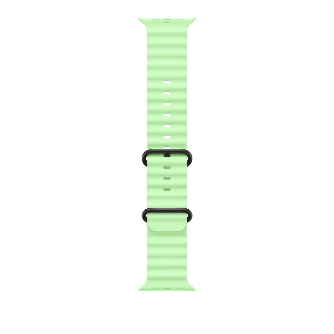 APPLE Watch 49mm Band Neon Green Ocean Band Extension - Black Titanium Finish-0
