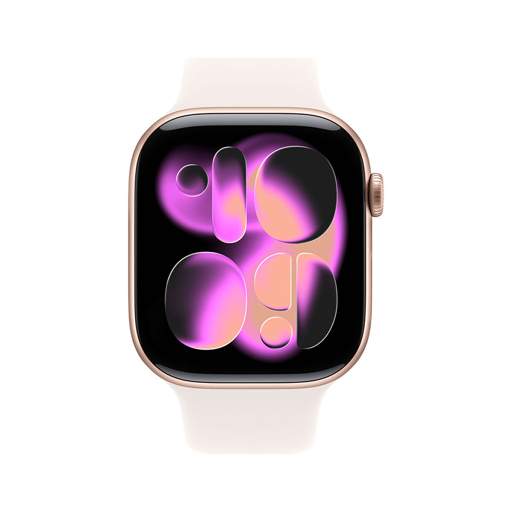 Apple Watch S11 GPS 42mm Rose Gold Aluminium Case with Light Blush Sport Band - S/M-1